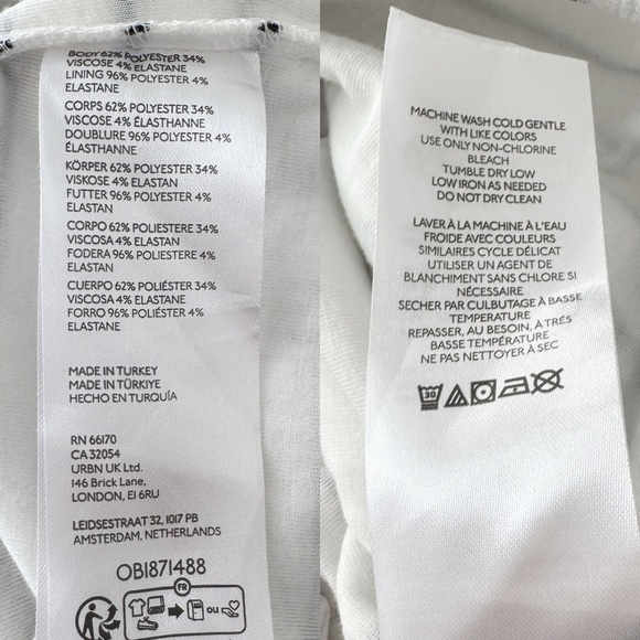 ANTHROPOLOGIE • Pilcro Scoop-V Bodysuit in Ivory/Black - Picture 14 of 15